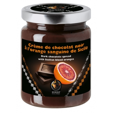 Crème de chocolat noir à l'orange sanguine de Sicile